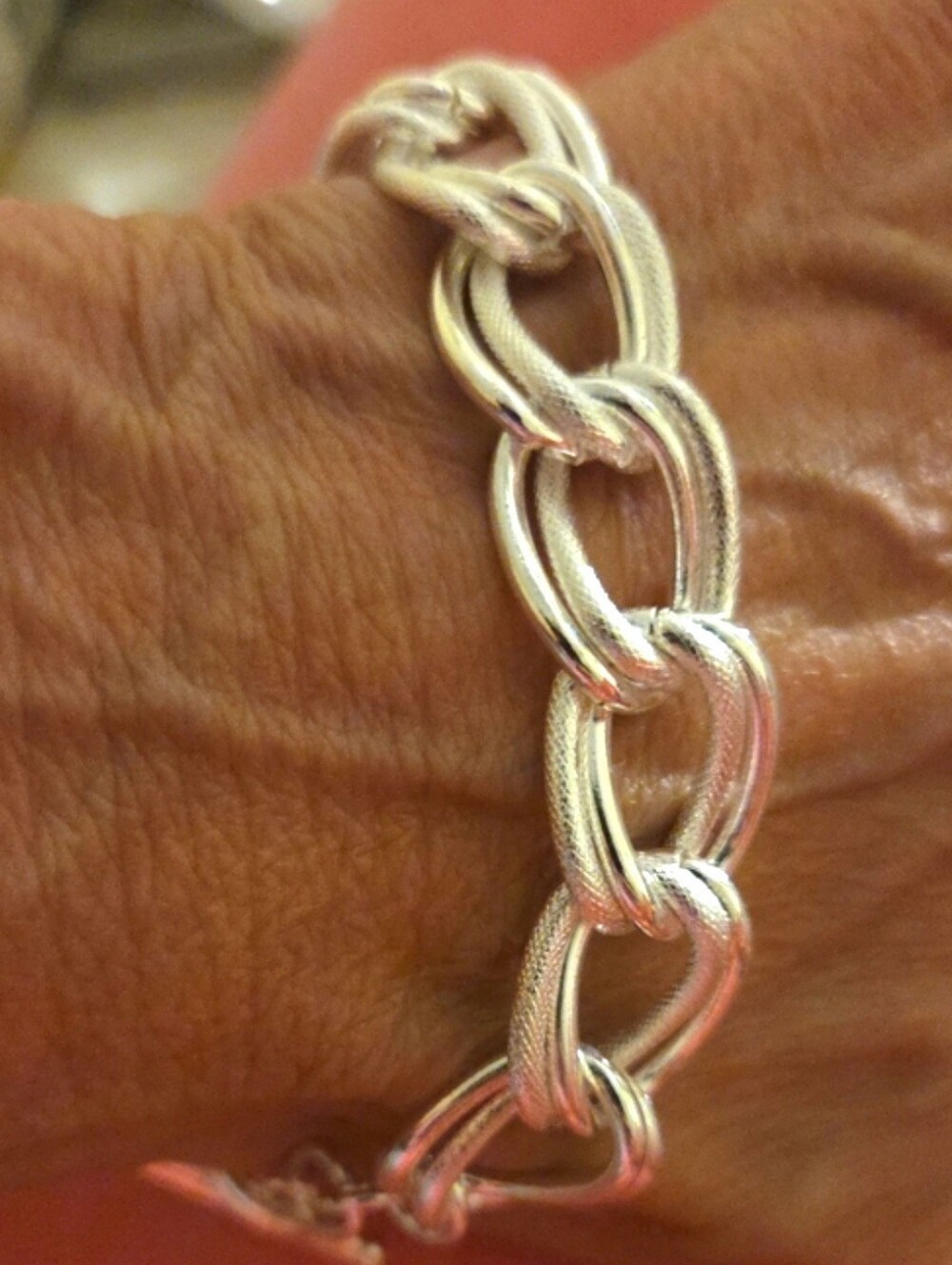 New!Elegant 925 Silver Link Bracelet - Women Jewelry